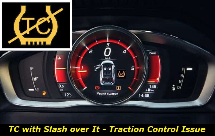 tc with slash over it traction control problem